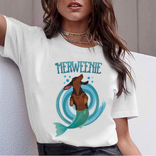 Load image into Gallery viewer, Dachshund Pug Teckel Funny T Shirt Women Harajuku Cute French Bulldog Frances German Shepherd T-shirt Pit Bull Tshirt Top Female
