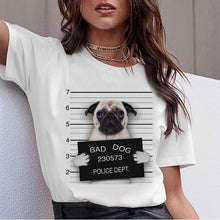 Load image into Gallery viewer, Dachshund Pug Teckel Funny T Shirt Women Harajuku Cute French Bulldog Frances German Shepherd T-shirt Pit Bull Tshirt Top Female