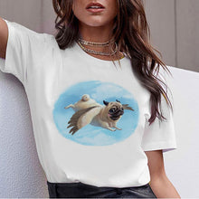 Load image into Gallery viewer, Dachshund Pug Teckel Funny T Shirt Women Harajuku Cute French Bulldog Frances German Shepherd T-shirt Pit Bull Tshirt Top Female