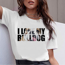 Load image into Gallery viewer, Dachshund Pug Teckel Funny T Shirt Women Harajuku Cute French Bulldog Frances German Shepherd T-shirt Pit Bull Tshirt Top Female