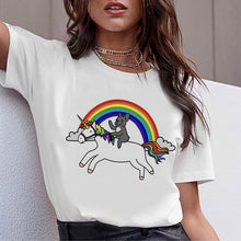 Load image into Gallery viewer, Dachshund Pug Teckel Funny T Shirt Women Harajuku Cute French Bulldog Frances German Shepherd T-shirt Pit Bull Tshirt Top Female